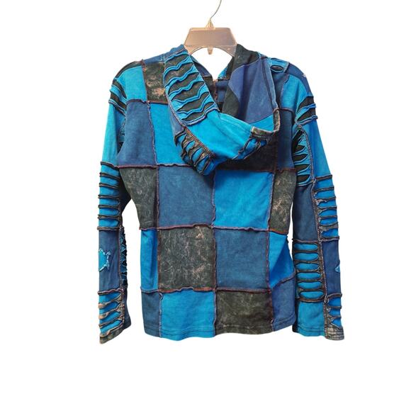 Rising International Boho Floral Hoodie - Damaged Zipper - Picture 2 of 6